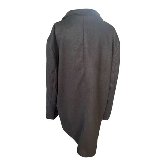 Lars Amaeous Long Black Jacket Career Capsule Wardrobe Size XL NWT - Picture 4 of 7